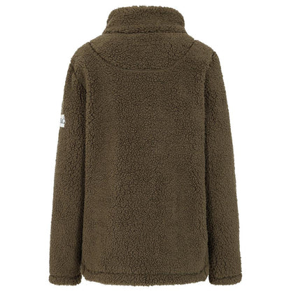 Khaki Green - Side - Lazy Jacks Womens-Ladies Full Zip Snug Fit Fleece Jacket