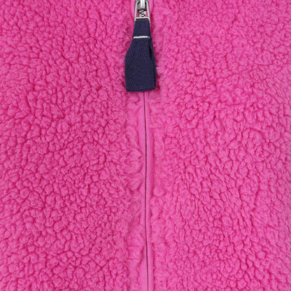 Raspberry - Side - Lazy Jacks Womens-Ladies Full Zip Snug Fit Fleece Jacket