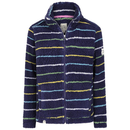 Navy-Green - Front - Lazy Jacks Womens-Ladies Fleece Jacket