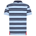 Sky - Side - Lazy Jacks Mens Striped Short-Sleeved Rugby Polo Shirt