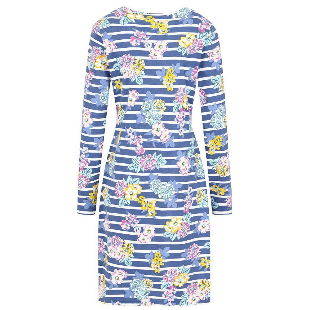 Multicoloured - Back - Lazy Jacks Womens-Ladies Long-Sleeved T-Shirt Dress