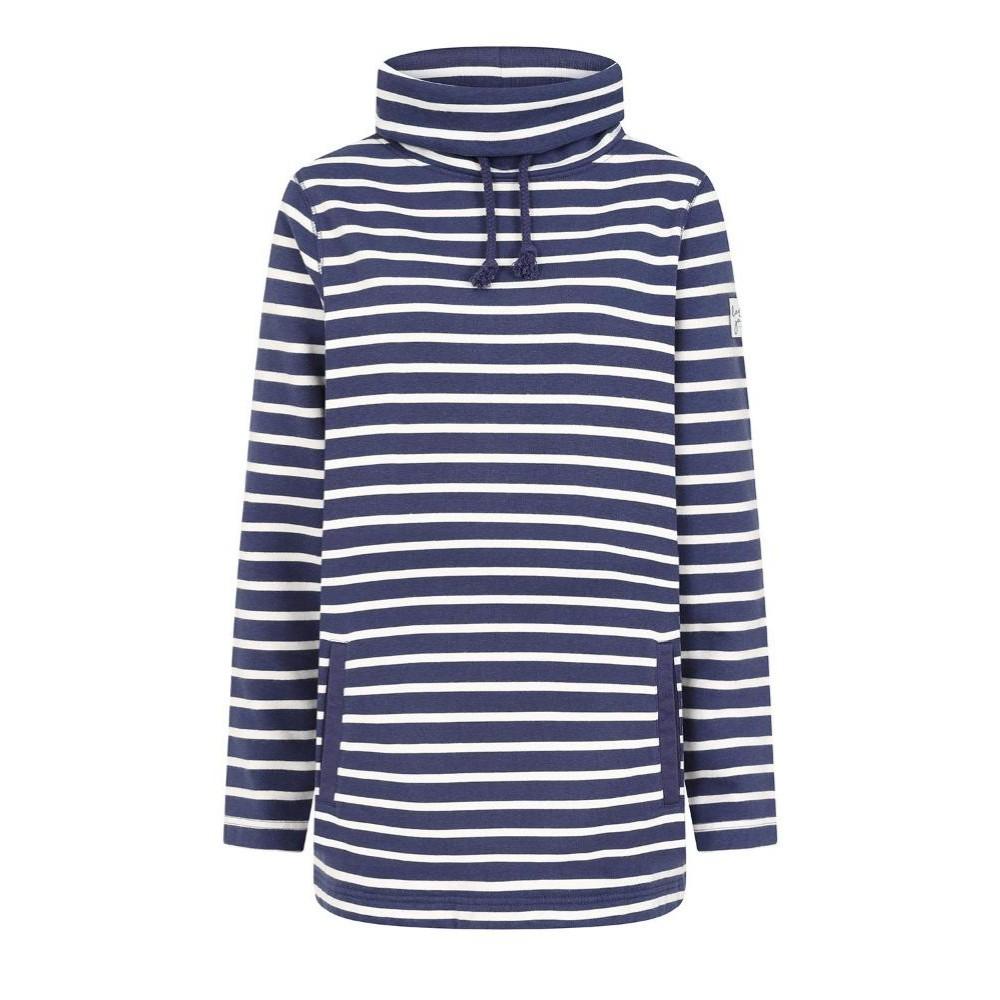 Twilight - Back - Lazy Jacks Womens-Ladies Stripe Roll Neck Sweatshirt