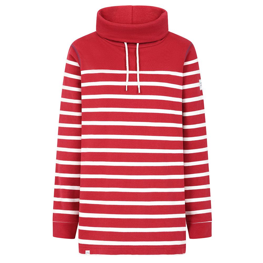 Red - Front - Lazy Jacks Womens-Ladies Sweatshirt