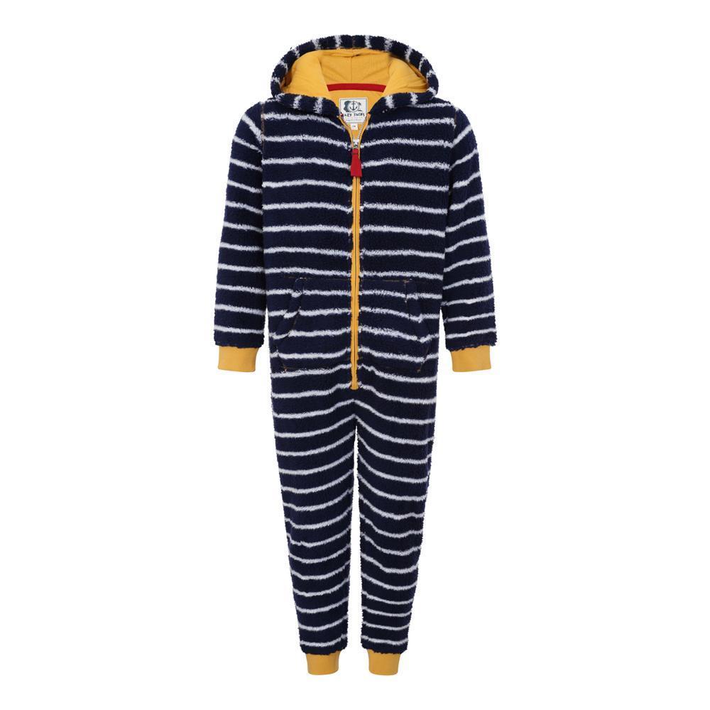 Marine - Front - Lazy Jacks Boys Snug Fit All-In-One Nightwear