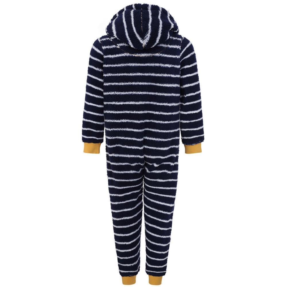 Marine - Side - Lazy Jacks Boys Snug Fit All-In-One Nightwear