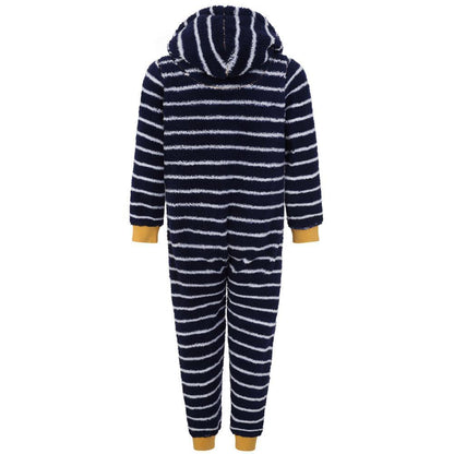 Marine - Side - Lazy Jacks Boys Snug Fit All-In-One Nightwear