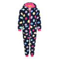 Multicoloured - Front - Lazy Jacks Girls Spotted All-In-One Nightwear