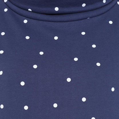 Twilight-White - Side - Lazy Jacks Womens-Ladies Polka Dot Sweatshirt