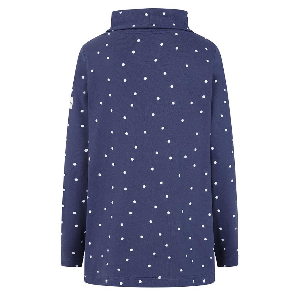 Twilight-White - Lifestyle - Lazy Jacks Womens-Ladies Polka Dot Sweatshirt
