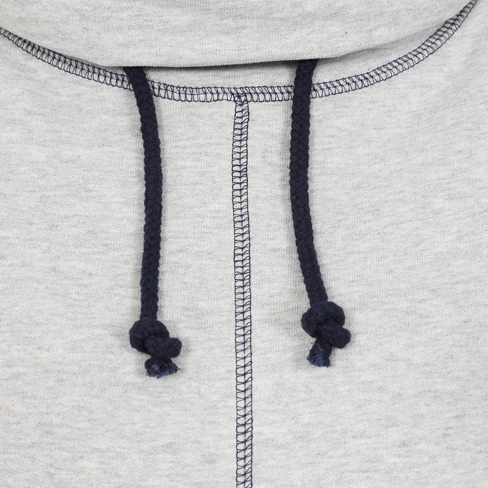 Grey Marl - Side - Lazy Jacks Womens-Ladies Plain Sweatshirt
