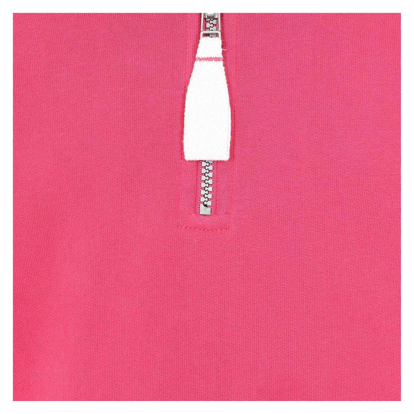 Cherry - Side - Lazy Jacks Girls Plain Soft Quarter Zip Sweatshirt