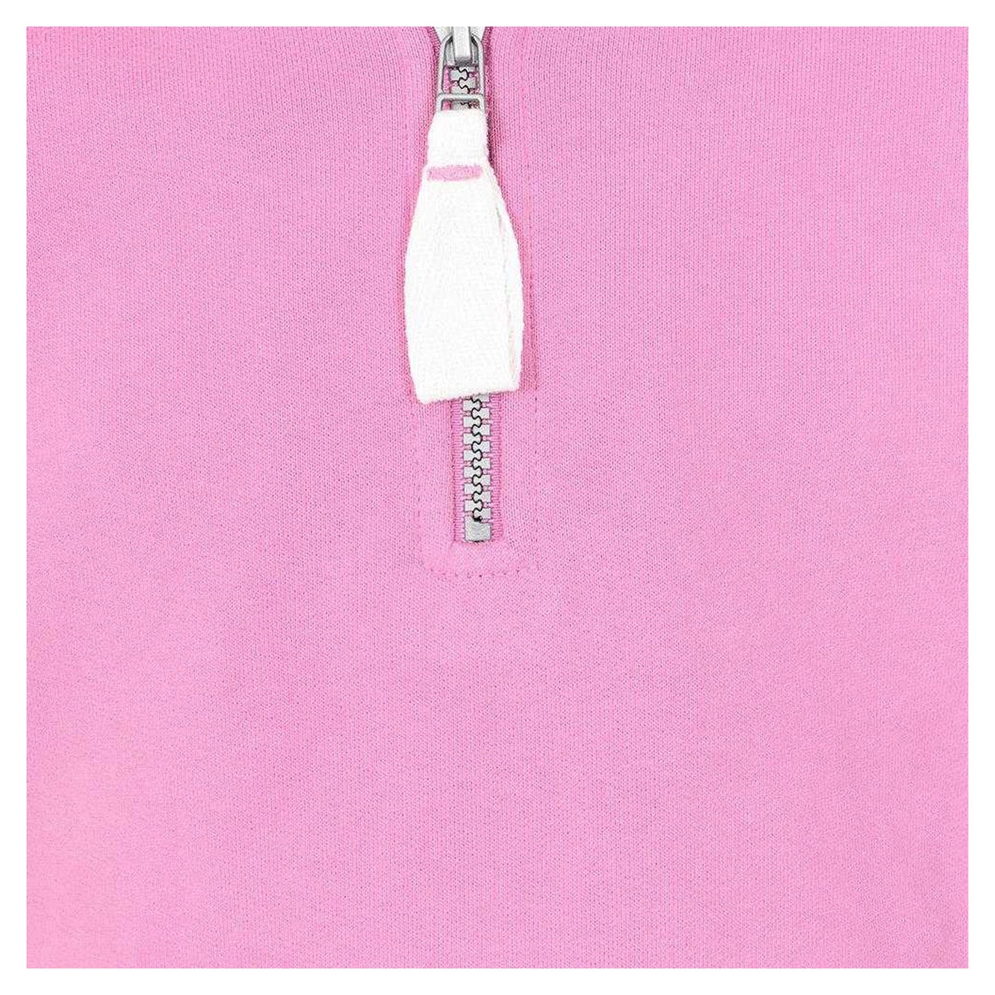 Fuchsia - Side - Lazy Jacks Girls Plain Soft Quarter Zip Sweatshirt