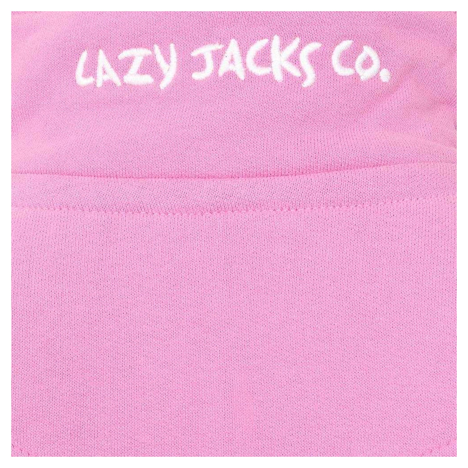 Fuchsia - Lifestyle - Lazy Jacks Girls Plain Soft Quarter Zip Sweatshirt