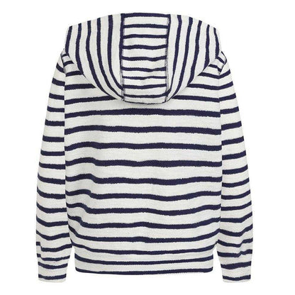Twilight - Back - Lazy Jacks Girls Striped Textured Full Zip Hoodie