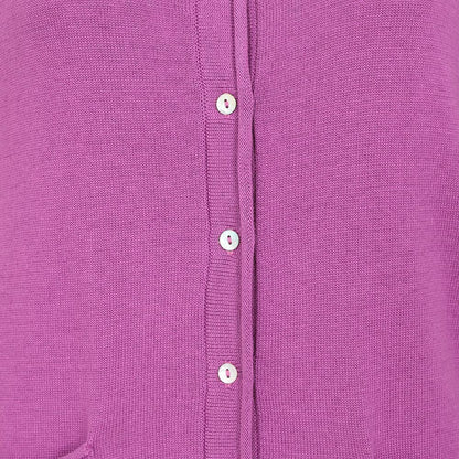 Striking Purple - Lifestyle - Lazy Jacks Womens-Ladies Knitted Cardigan