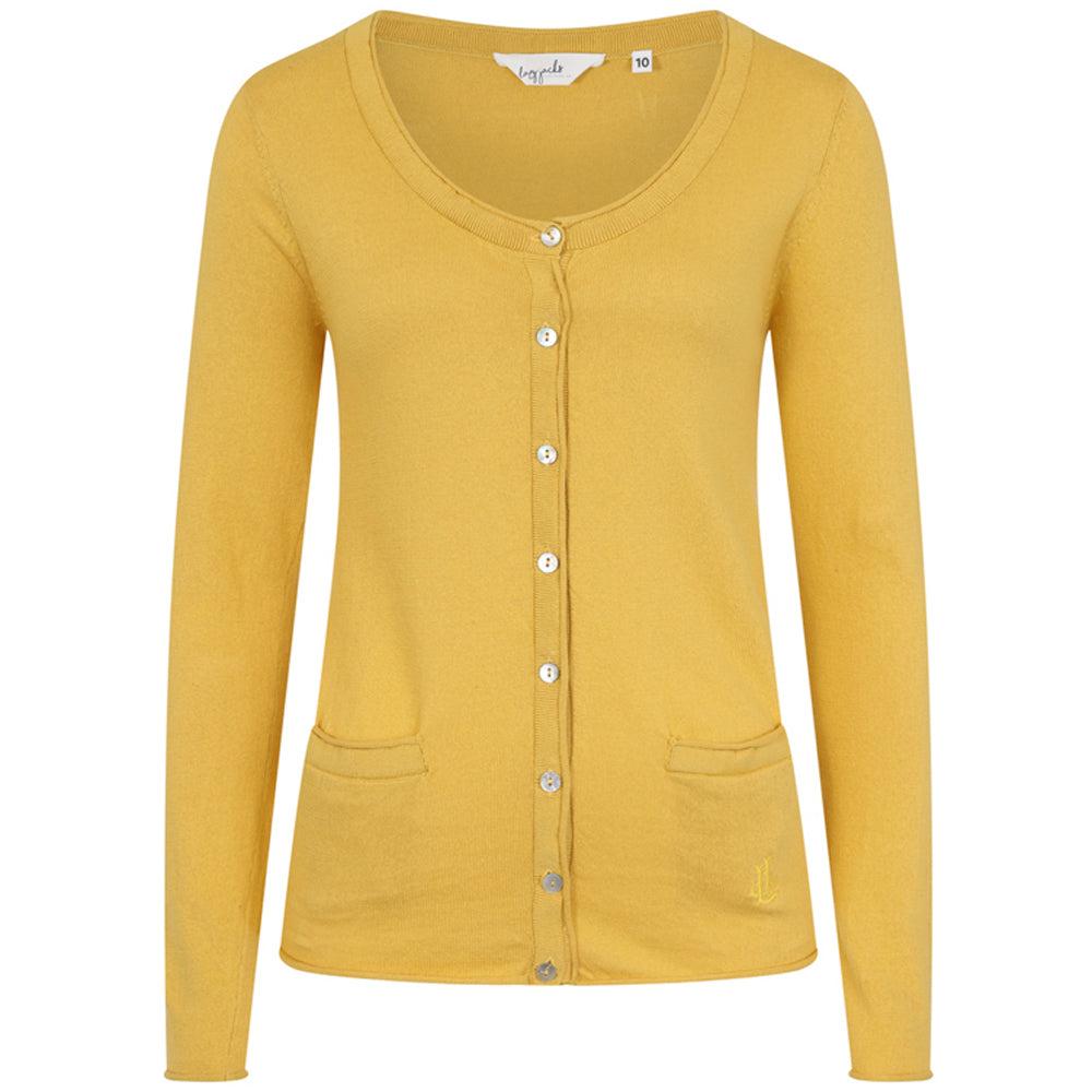 Yellow - Front - Lazy Jacks Womens-Ladies Knitted Cardigan