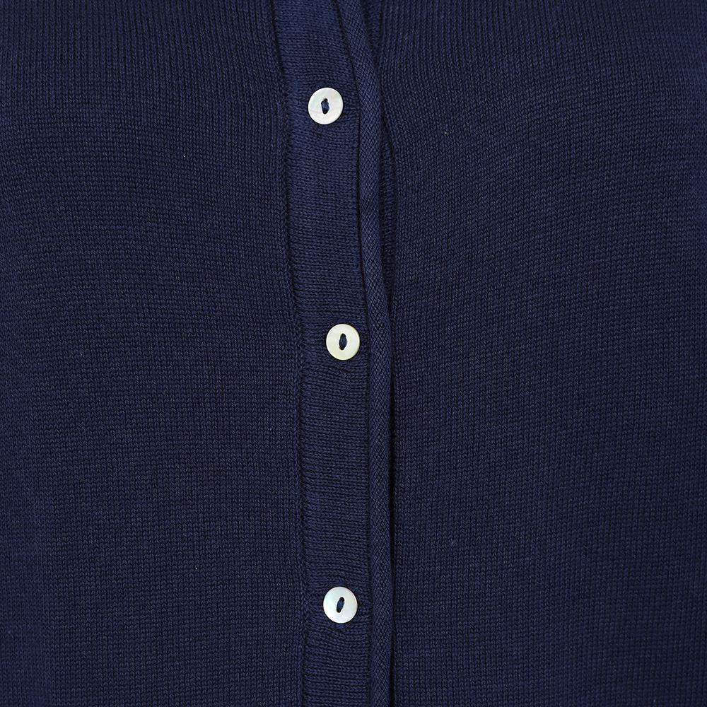 Marine - Side - Lazy Jacks Womens-Ladies Knitted Cardigan