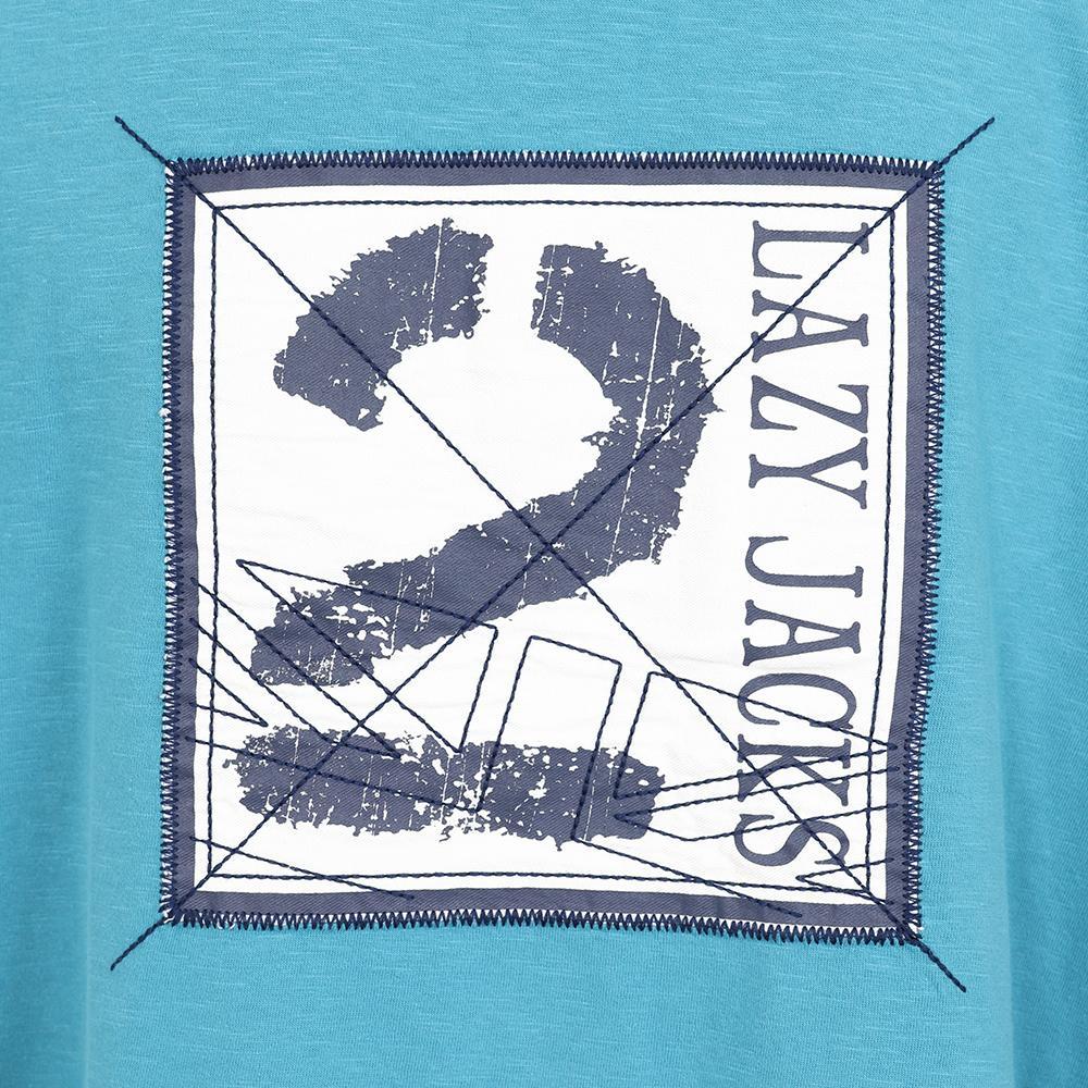 Teal - Lifestyle - Lazy Jacks Mens Contrast Collar Rugby Shirt