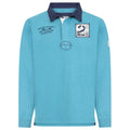 Teal - Pack Shot - Lazy Jacks Mens Contrast Collar Rugby Shirt