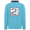 Teal - Front - Lazy Jacks Mens Contrast Collar Rugby Shirt