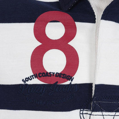 White - Lifestyle - Lazy Jacks Boys Striped Rugby Shirt