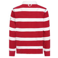 Crimson - Side - Lazy Jacks Boys Striped Rugby Shirt