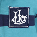Teal - Back - Lazy Jacks Boys Striped Rugby Shirt