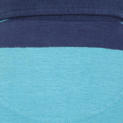 Teal - Pack Shot - Lazy Jacks Boys Striped Rugby Shirt