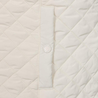 Chalk - Back - Lazy Jacks Womens-Ladies Quilted Gilet
