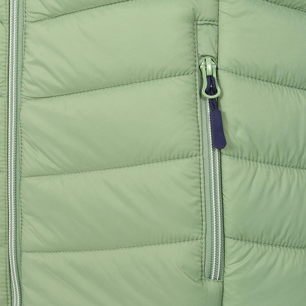 Grass Green - Back - Lazy Jacks Womens-Ladies Quilted Gilet