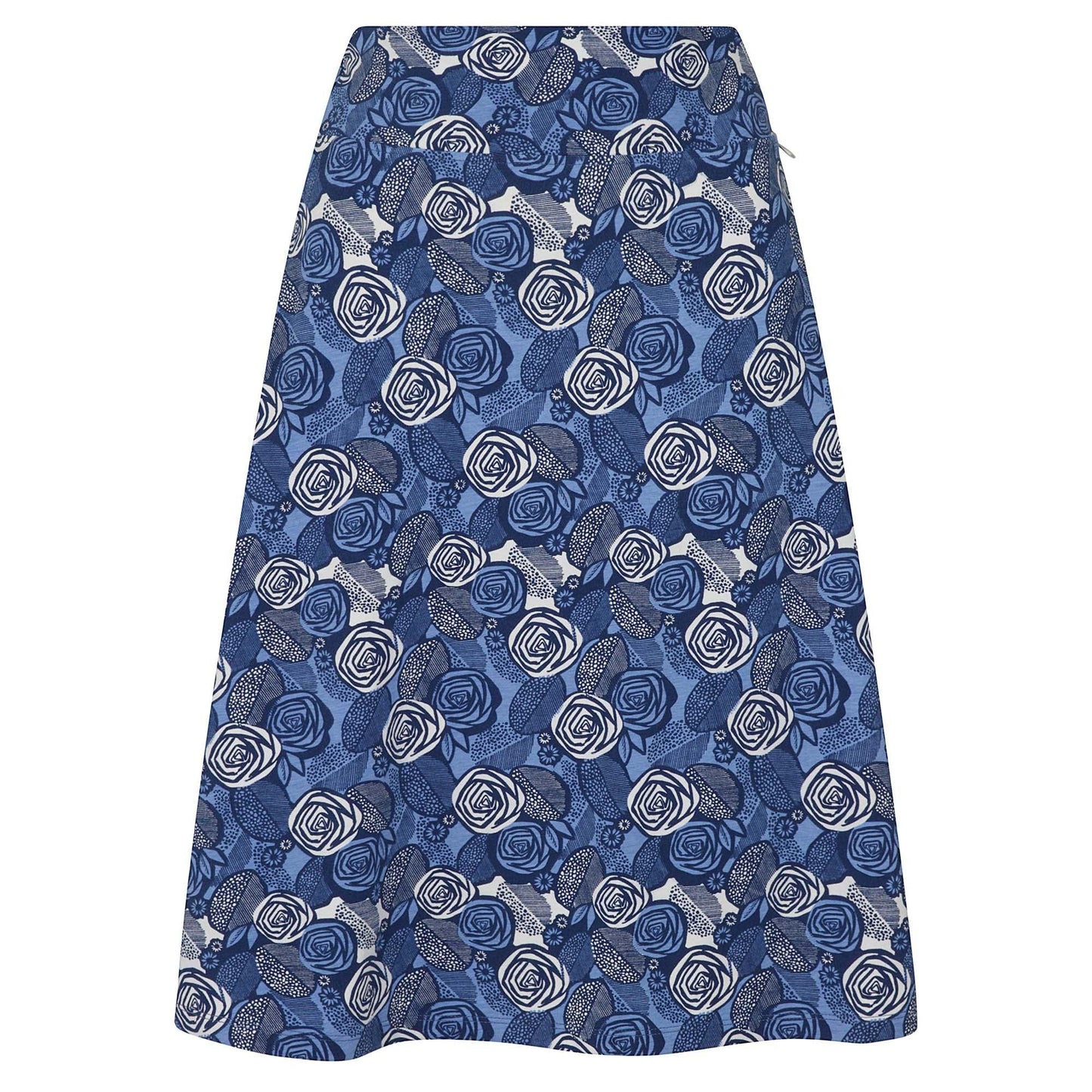 Rose - Back - Lazy Jacks Womens-Ladies Rose Jersey Skirt