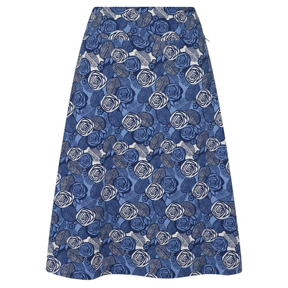 Rose - Back - Lazy Jacks Womens-Ladies Rose Jersey Skirt