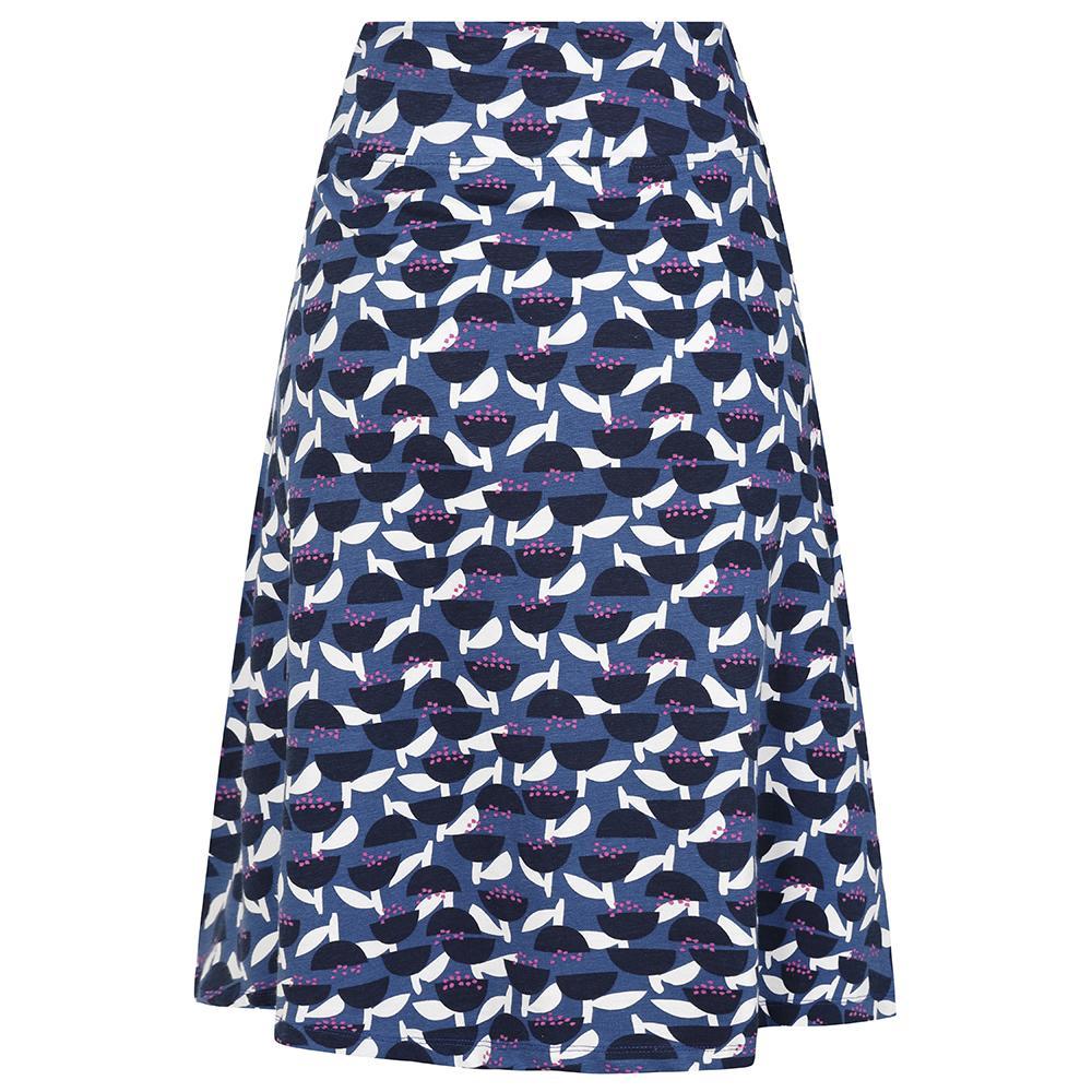 Blue - Pack Shot - Lazy Jacks Womens-Ladies Stem Jersey Skirt
