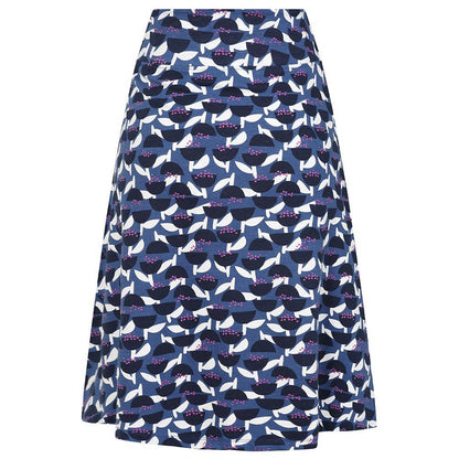 Blue - Pack Shot - Lazy Jacks Womens-Ladies Stem Jersey Skirt
