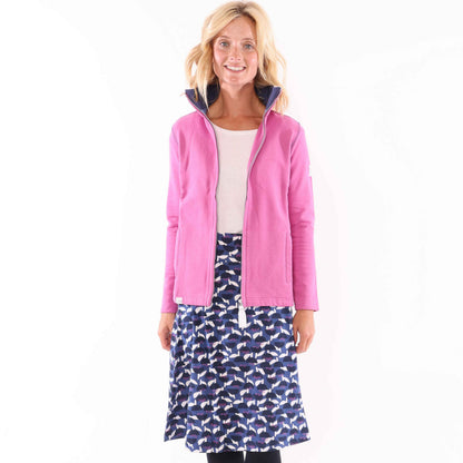 Blue - Front - Lazy Jacks Womens-Ladies Stem Jersey Skirt