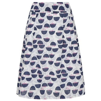 White - Front - Lazy Jacks Womens-Ladies Stem Cotton Skirt