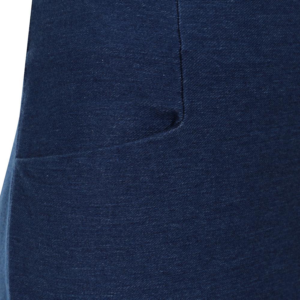Indigo - Back - Lazy Jacks Womens-Ladies Cotton Skirt