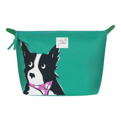 Light Green - Front - Lazy Jacks Dog Cosmetic Bag