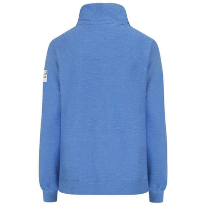 Blue - Back - Lazy Jacks Womens-Ladies Quarter Zip Sweatshirt