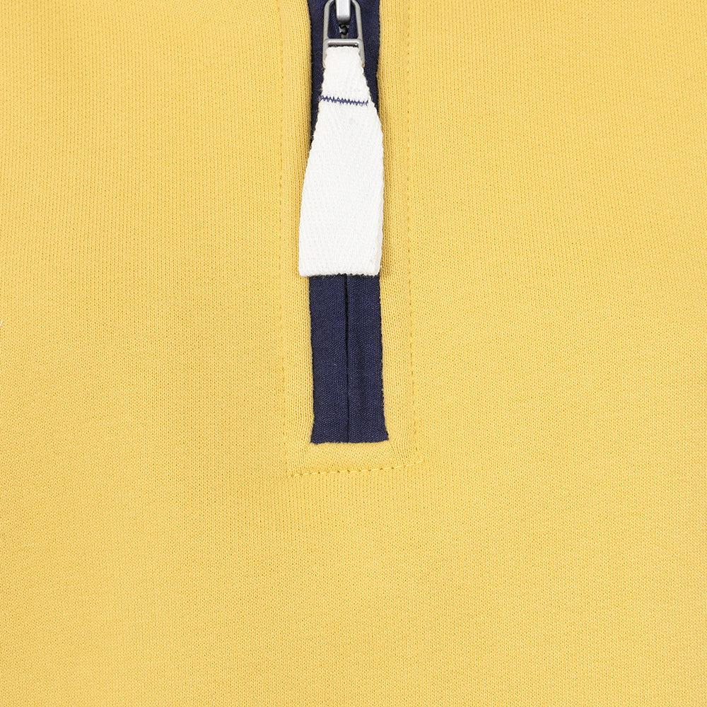 Lemon - Side - Lazy Jacks Womens-Ladies Quarter Zip Sweatshirt