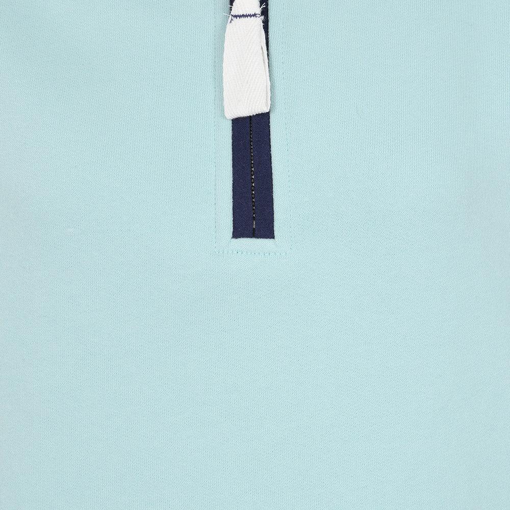 Mint - Side - Lazy Jacks Womens-Ladies Quarter Zip Sweatshirt