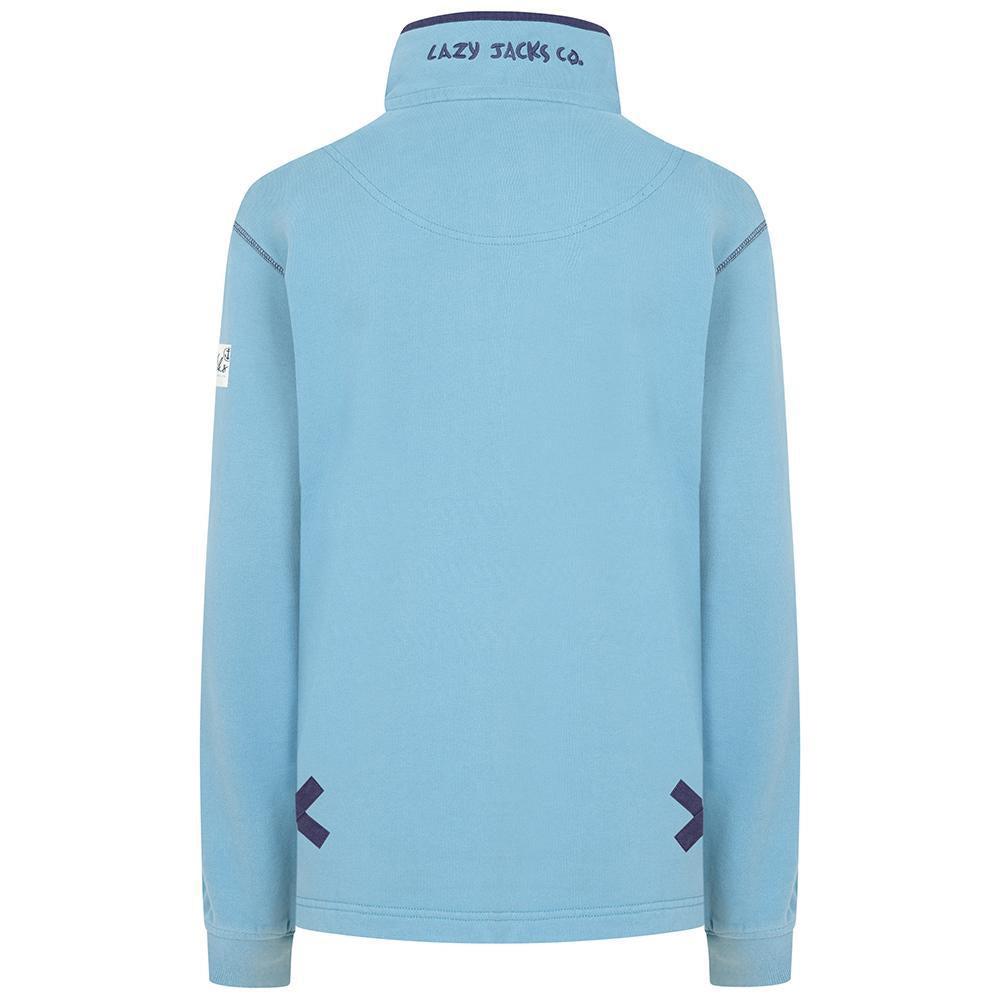 Niagara Blue - Lifestyle - Lazy Jacks Womens-Ladies Quarter Zip Sweatshirt