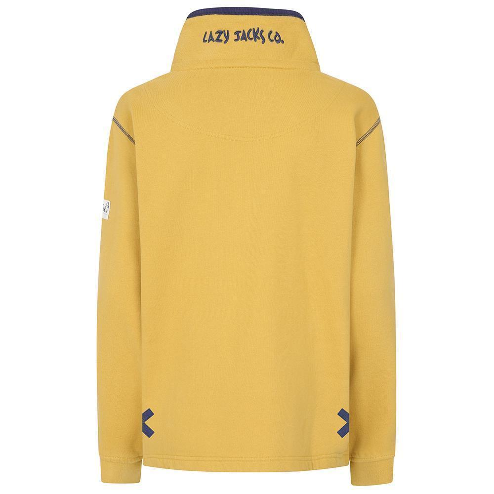 Heather - Side - Lazy Jacks Womens-Ladies Quarter Zip Sweatshirt