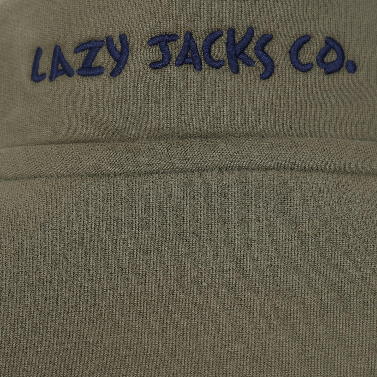 Khaki Green - Pack Shot - Lazy Jacks Womens-Ladies Quarter Zip Sweatshirt