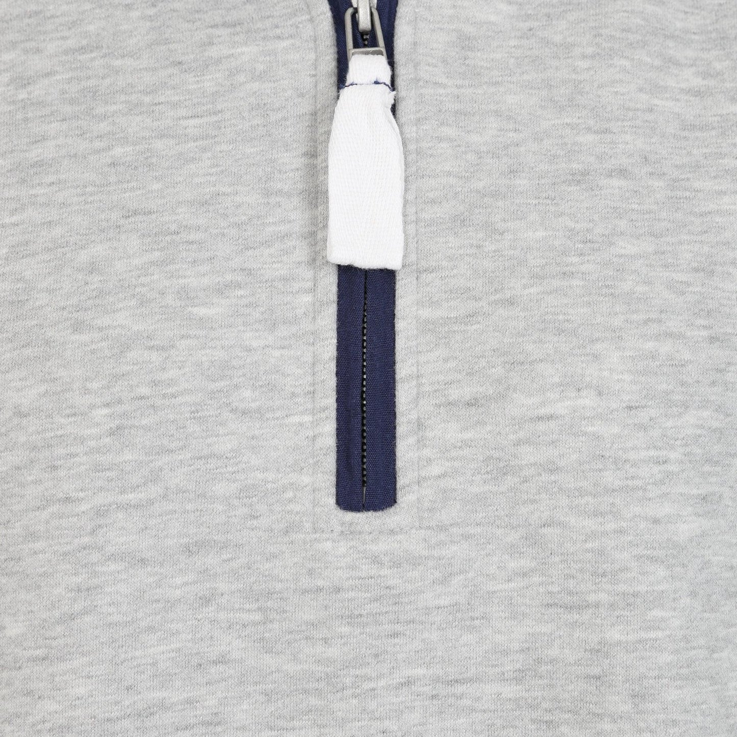 Grey Marl - Side - Lazy Jacks Womens-Ladies Quarter Zip Sweatshirt