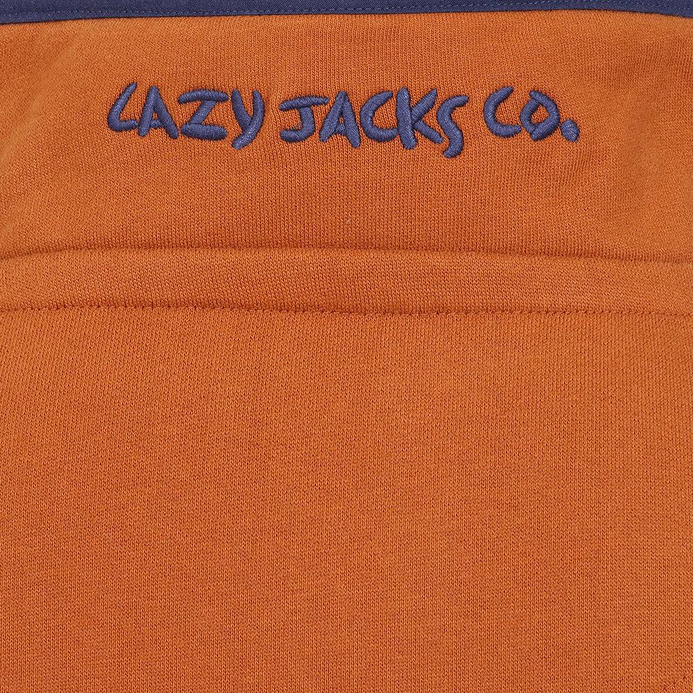 Orange - Pack Shot - Lazy Jacks Womens-Ladies Quarter Zip Sweatshirt
