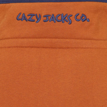Orange - Pack Shot - Lazy Jacks Womens-Ladies Quarter Zip Sweatshirt