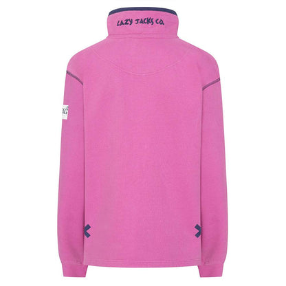Raspberry - Lifestyle - Lazy Jacks Womens-Ladies Quarter Zip Sweatshirt
