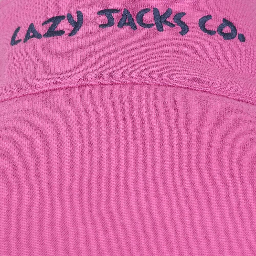 Raspberry - Pack Shot - Lazy Jacks Womens-Ladies Quarter Zip Sweatshirt