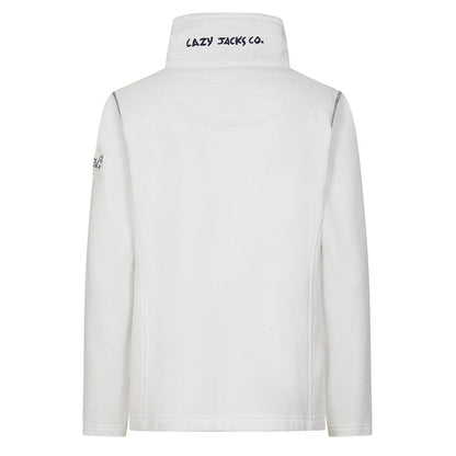 White - Lifestyle - Lazy Jacks Womens-Ladies Quarter Zip Sweatshirt